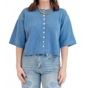 NEW MOD REF stacey cardigan in blue
